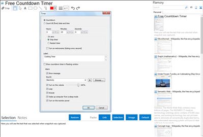 Free Countdown Timer - Flamory bookmarks and screenshots