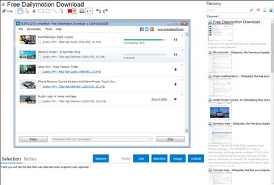 Free Dailymotion Download - Flamory bookmarks and screenshots