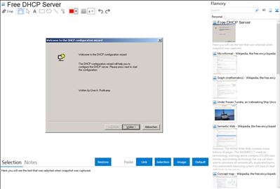 Free DHCP Server - Flamory bookmarks and screenshots
