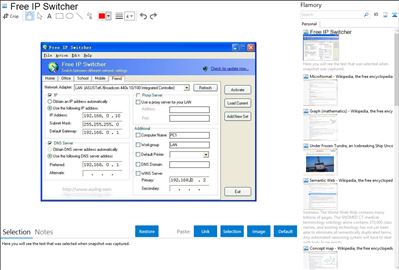 Free IP Switcher - Flamory bookmarks and screenshots