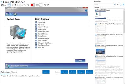 Free PC Cleaner - Flamory bookmarks and screenshots
