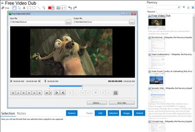 Free Video Dub - Flamory bookmarks and screenshots