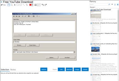 Free YouTube Download - Flamory bookmarks and screenshots