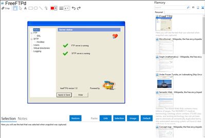 FreeFTPd - Flamory bookmarks and screenshots