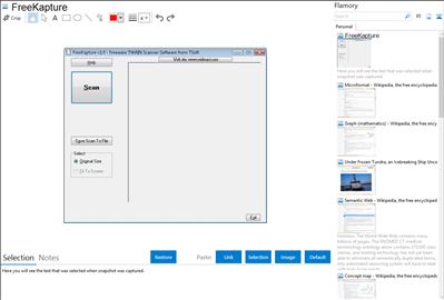 FreeKapture - Flamory bookmarks and screenshots