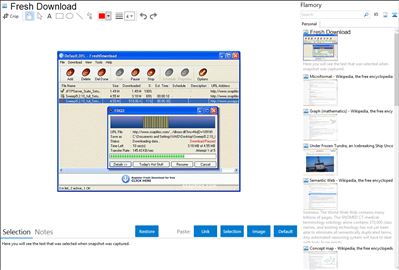 Fresh Download - Flamory bookmarks and screenshots