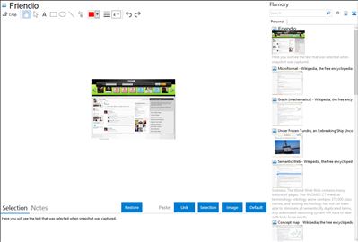 Friendio - Flamory bookmarks and screenshots