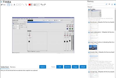 Frinika - Flamory bookmarks and screenshots