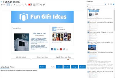 Fun Gift Ideas - Flamory bookmarks and screenshots
