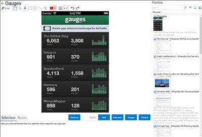 Gauges - Flamory bookmarks and screenshots