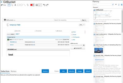 GitBucket - Flamory bookmarks and screenshots