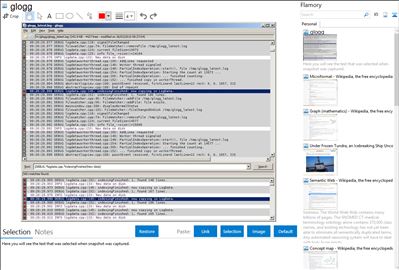 glogg - Flamory bookmarks and screenshots