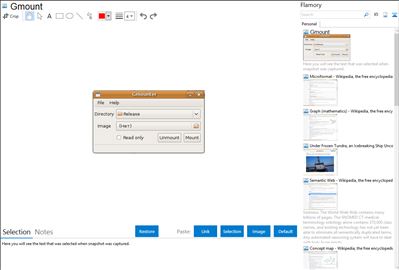 Gmount - Flamory bookmarks and screenshots