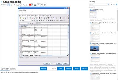 Gnuaccounting - Flamory bookmarks and screenshots