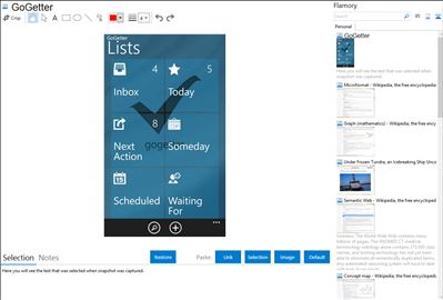 GoGetter - Flamory bookmarks and screenshots