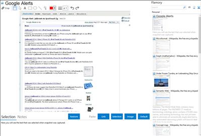 Google Alerts - Flamory bookmarks and screenshots