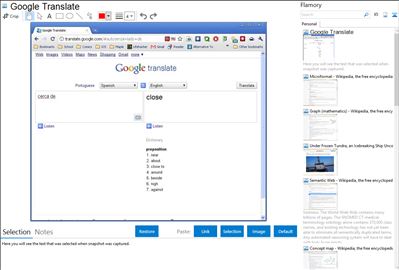 Google Translate - Flamory bookmarks and screenshots