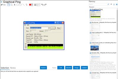 Graphical Ping - Flamory bookmarks and screenshots
