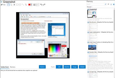 Greenshot - Flamory bookmarks and screenshots