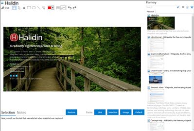 Halidin - Flamory bookmarks and screenshots