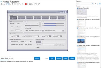 Hanso Recorder - Flamory bookmarks and screenshots