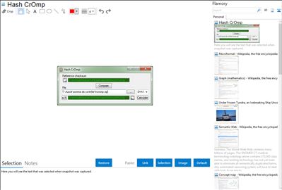 Hash CrOmp - Flamory bookmarks and screenshots