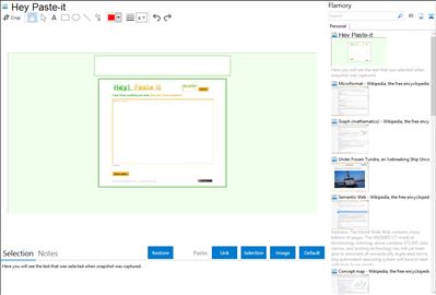 Hey Paste-it - Flamory bookmarks and screenshots