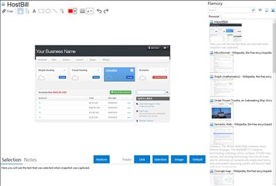 HostBill - Flamory bookmarks and screenshots