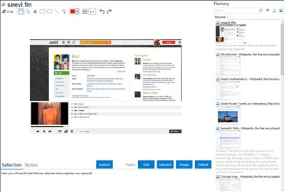 seevl.fm - Flamory bookmarks and screenshots