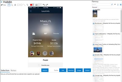 Hubdin - Flamory bookmarks and screenshots