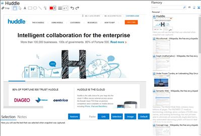 Huddle - Flamory bookmarks and screenshots