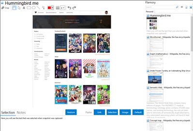 Hummingbird.me - Flamory bookmarks and screenshots