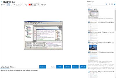 HydraIRC - Flamory bookmarks and screenshots