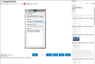 Hyperdesktop - Flamory bookmarks and screenshots