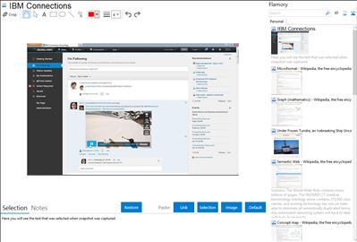 IBM Connections - Flamory bookmarks and screenshots