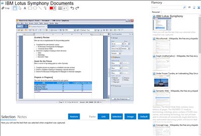 IBM Lotus Symphony Documents - Flamory bookmarks and screenshots
