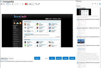 Iconspedia - Flamory bookmarks and screenshots