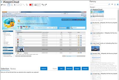 iKeepinCloud - Flamory bookmarks and screenshots