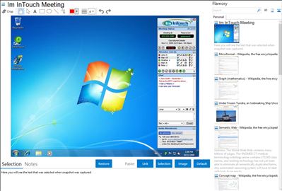 Im InTouch Meeting - Flamory bookmarks and screenshots