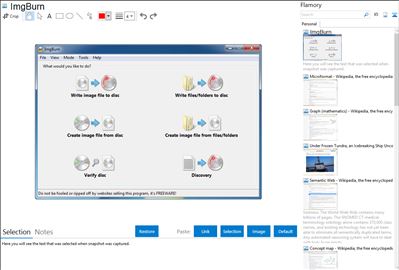 ImgBurn - Flamory bookmarks and screenshots