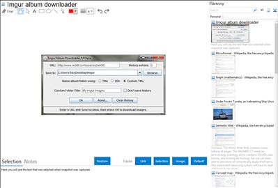 Imgur album downloader - Flamory bookmarks and screenshots