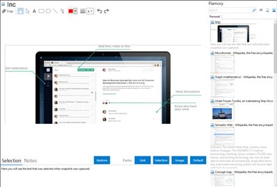 Inc - Flamory bookmarks and screenshots