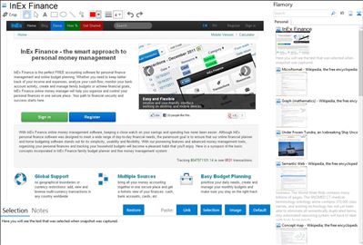 InEx Finance - Flamory bookmarks and screenshots