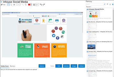 Inhouse Social Media - Flamory bookmarks and screenshots