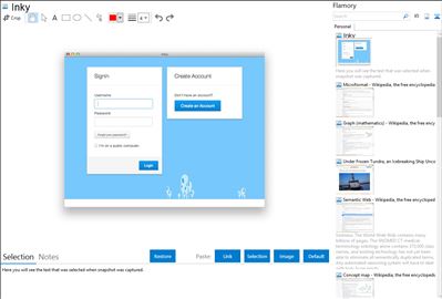 Inky - Flamory bookmarks and screenshots