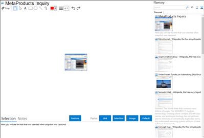 MetaProducts Inquiry - Flamory bookmarks and screenshots