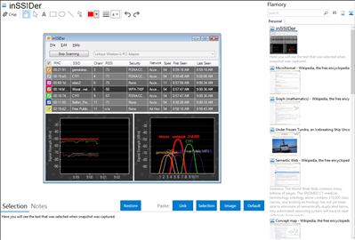 inSSIDer - Flamory bookmarks and screenshots