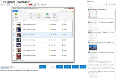 Instagram Downloader - Flamory bookmarks and screenshots