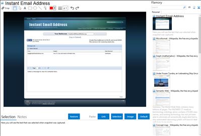 Instant Email Address - Flamory bookmarks and screenshots