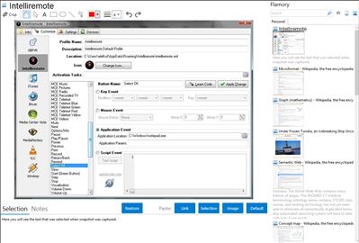 Intelliremote - Flamory bookmarks and screenshots